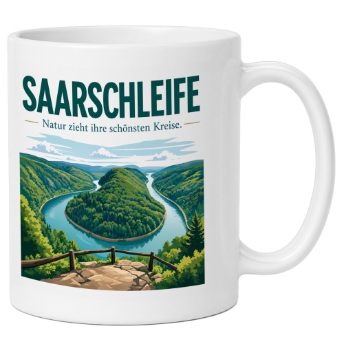 Tasse »Saarschleife Natur zieht ihre schönsten...