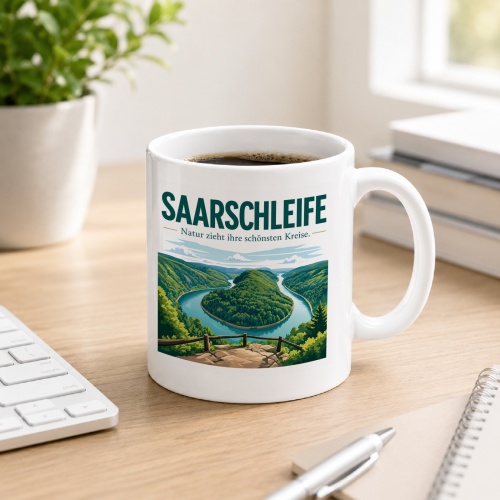 Tasse »Saarschleife Natur zieht ihre schönsten...