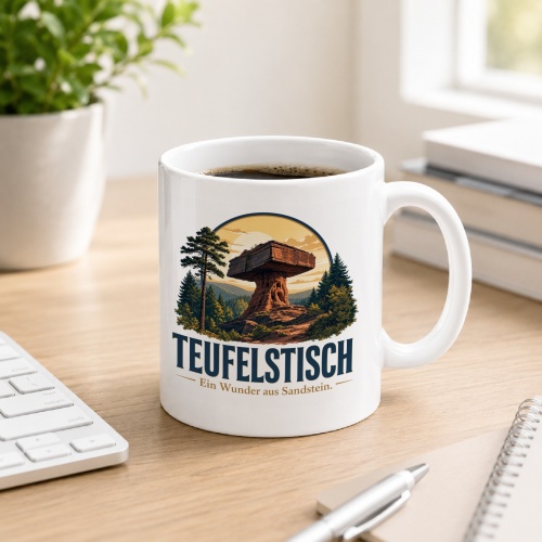 Tasse »Teufelstisch Ein Wunder aus Sandstein.«