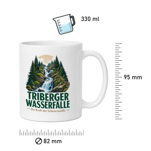 Tasse »Triberger Wasserfälle Die Kraft des Schwarzwalds.«