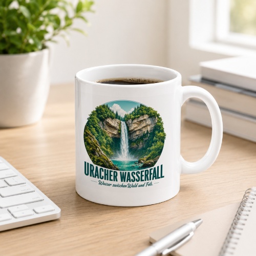 Tasse »Uracher Wasserfall Wasser zwischen Wald und...
