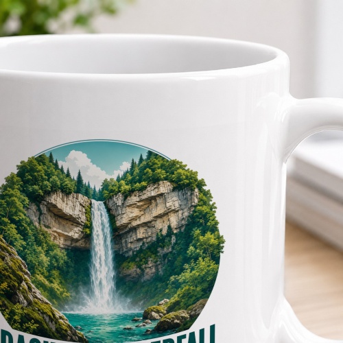 Tasse »Uracher Wasserfall Wasser zwischen Wald und Fels.«