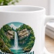 Tasse »Uracher Wasserfall Wasser zwischen Wald und Fels.«