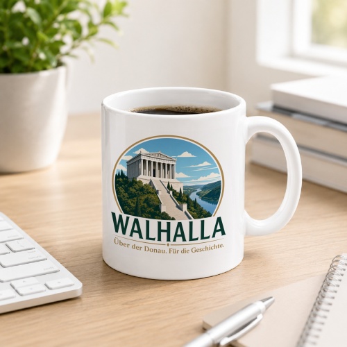 Tasse »Walhalla Über der Donau. Für die...