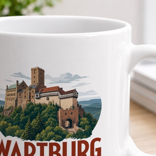 Tasse »Wartburg Geschichte hoch über Eisenach.«