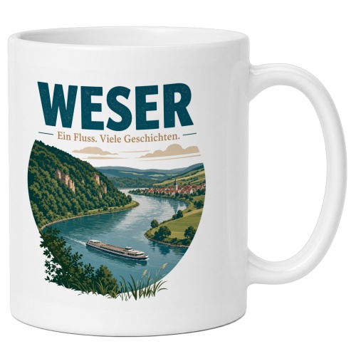 Tasse »Weser – Ein Fluss. Viele...