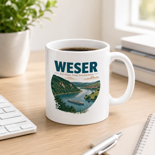 Tasse »Weser – Ein Fluss. Viele...