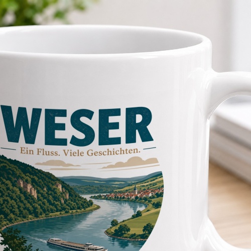 Tasse »Weser – Ein Fluss. Viele Geschichten.«