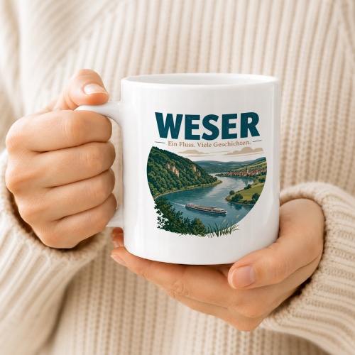 Tasse »Weser – Ein Fluss. Viele Geschichten.«