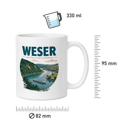 Tasse »Weser – Ein Fluss. Viele Geschichten.«