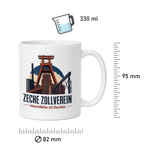 Tasse »Zeche Zollverein Industriekultur mit Charakter.«