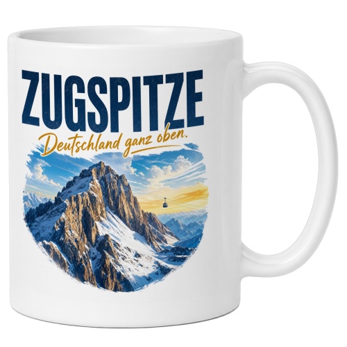 Tasse »Zugspitze Deutschland ganz oben.«