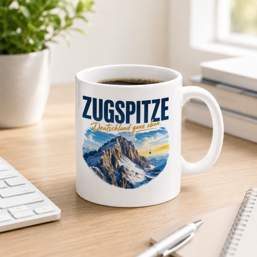 Tasse »Zugspitze Deutschland ganz oben.«