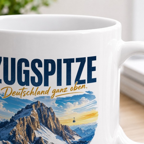 Tasse »Zugspitze Deutschland ganz oben.«