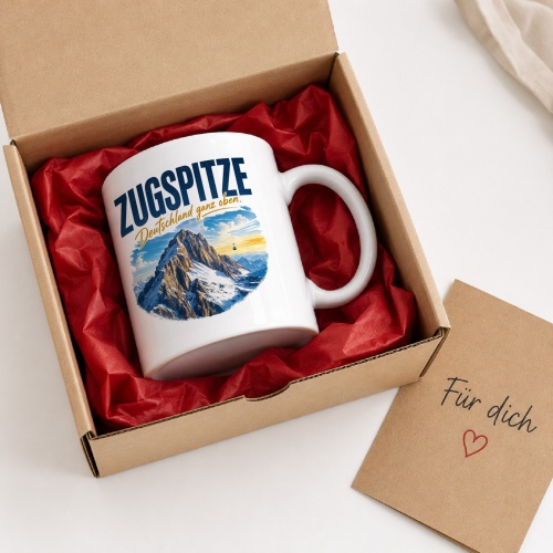 Tasse »Zugspitze Deutschland ganz oben.«