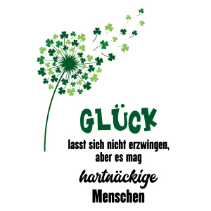 Tasse "Glück lässt sich nicht erzwingen"