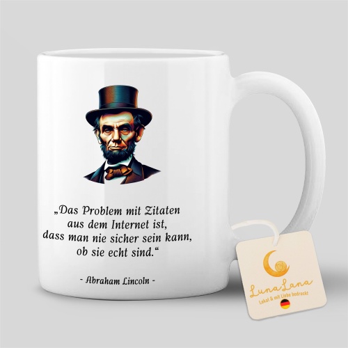 Tasse »Das Problem mit Zitaten aus dem Internet«
