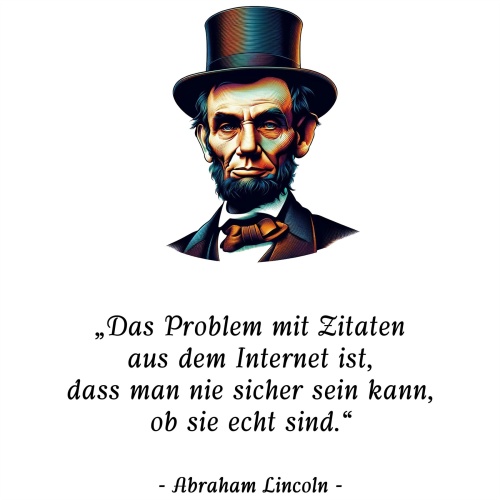 Tasse »Das Problem mit Zitaten aus dem Internet«