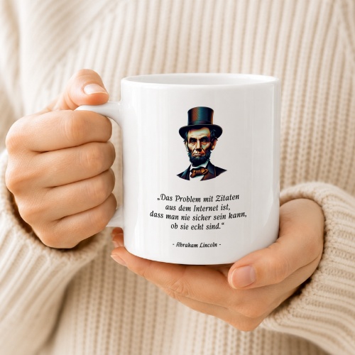 Tasse »Das Problem mit Zitaten aus dem Internet«