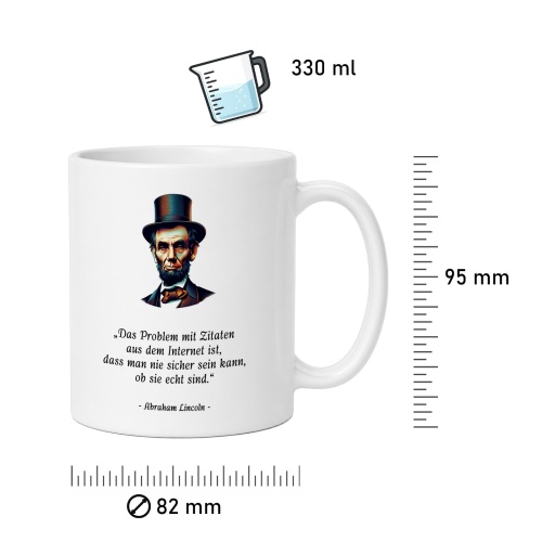 Tasse »Das Problem mit Zitaten aus dem Internet«