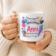 Tasse »Endlich Schulkind Anni Mein Abenteuer beginnt.«