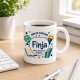 Tasse »Endlich Schulkind Finja Mein Abenteuer beginnt.«