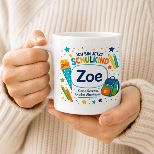 Tasse »Ich bin jetzt Schulkind Zoe«