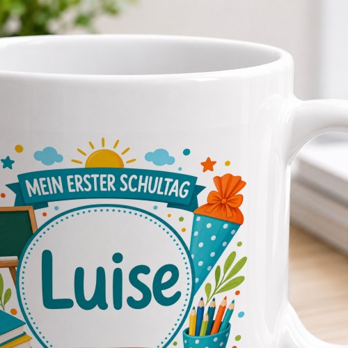Tasse »Mein erster Schultag Luise Endlich 1. Klasse!«
