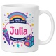 Tasse »Meine Schulzeit beginnt Julia«