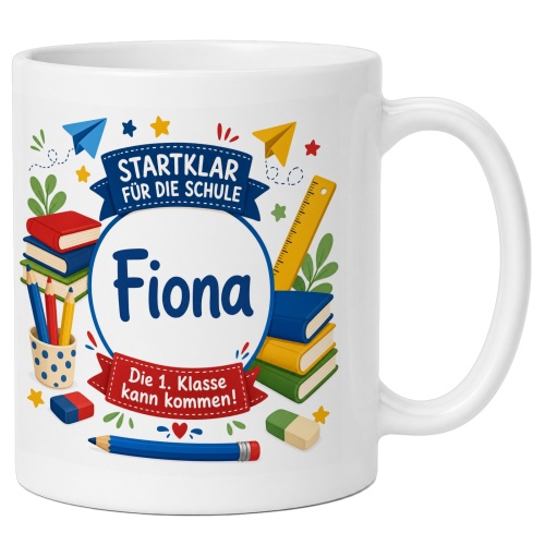Tasse »Startklar für die Schule Fiona«