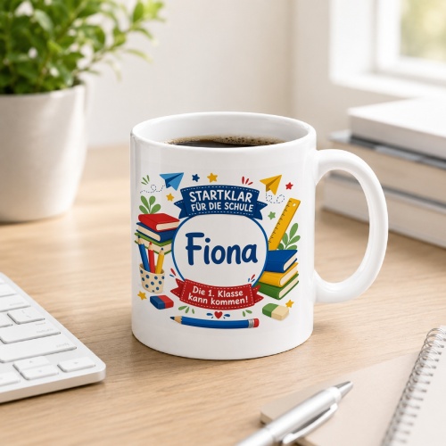 Tasse »Startklar für die Schule Fiona«