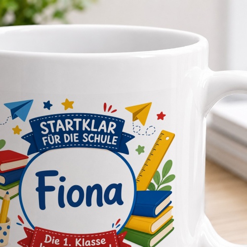 Tasse »Startklar für die Schule Fiona«