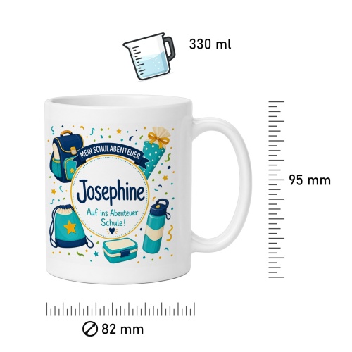 Tasse »Josephine Auf ins Abenteuer Schule!«