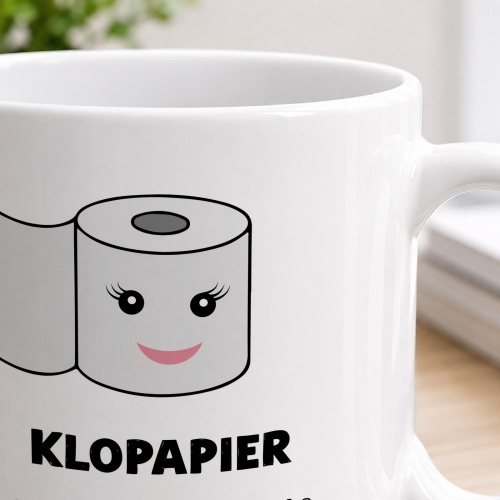 Tasse »Klopapier – auch so ne wichtige Rolle«