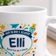 Tasse »Auf in die 1. Klasse Eli Bereit für die 1. Klasse.«