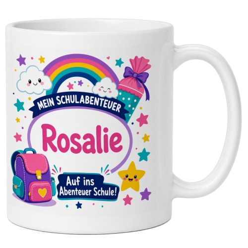 Tasse »Mein Schulabenteuer Rosalie«