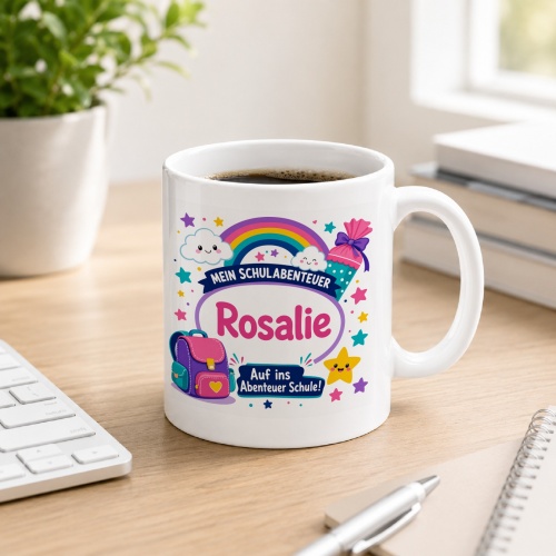 Tasse »Mein Schulabenteuer Rosalie«