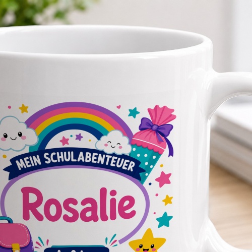 Tasse »Mein Schulabenteuer Rosalie«