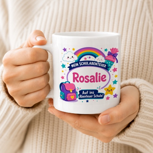 Tasse »Mein Schulabenteuer Rosalie«