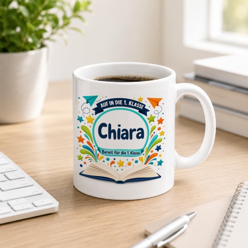 Tasse »Auf in die 1. Klasse Chiara«