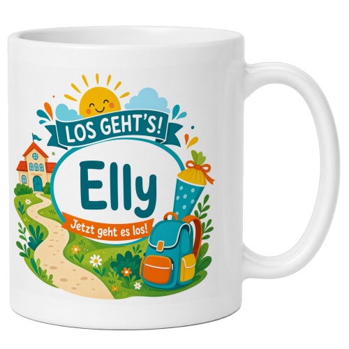 Tasse »Los gehts! Elly Jetzt geht es los!«