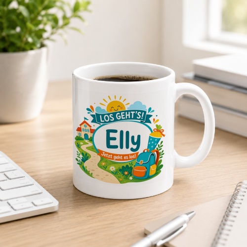 Tasse »Los gehts! Elly Jetzt geht es los!«