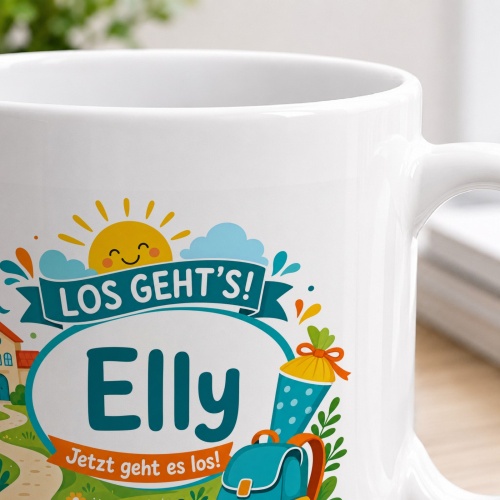 Tasse »Los gehts! Elly Jetzt geht es los!«