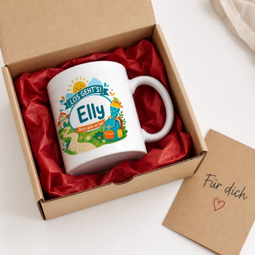 Tasse »Los gehts! Elly Jetzt geht es los!«