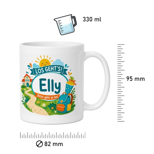 Tasse »Los gehts! Elly Jetzt geht es los!«