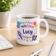 Tasse »Endlich Schulkind Lucy Mein Abenteuer beginnt.«