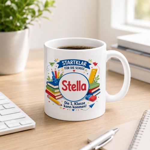 Tasse »Startklar für die Schule Stella«