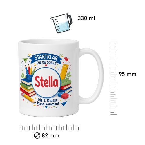 Tasse »Startklar für die Schule Stella«