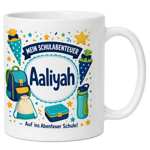 Tasse »Mein Schulabenteuer Aaliyah«