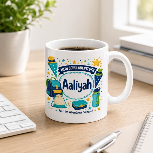 Tasse »Mein Schulabenteuer Aaliyah«